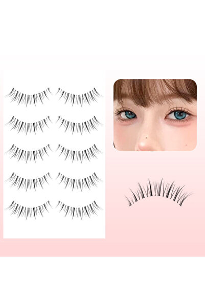 Choice4 C w50 Realistic 5Pairs Manga Beauty Cross Short False Eye Lashes Arti...