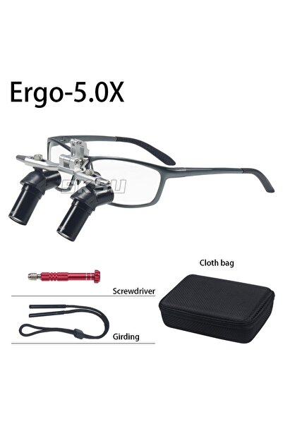 Choice 5 عدسات مكبرة إرجو أوبتيكال للأسنان بزاوية 48 درجة، 4x و5x، قابلة للطي...