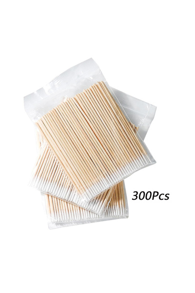 choice2 C647-300 قطعة، 100/300/500 قطعة، أعواد قطن بمقبض خشبي، رأس مدبب صغير،...