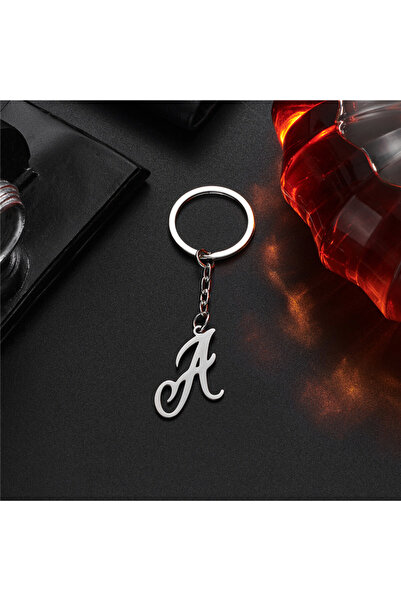 Choice24 سلسلة مفاتيح معدنية أنيقة يمكنك صنعها بنفسك، تحمل الأحرف الأولى من ا...