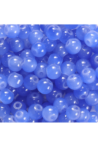 Choice13 50pcs Dark Sky blue 30/50pcs 6mm Glass Round Beads Colorful Spacer L...