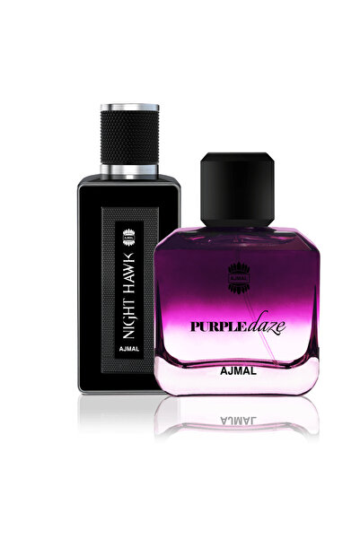 Ajmal Night Hawk & Purple Daze Signature For Unisex Scents Bundle Long Lastin...