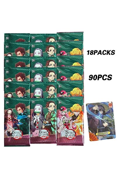 Choice1 مجموعة بانداي المكونة من 18 بطاقة من سلسلة فلاش قاتل الشياطين (90 بطا...