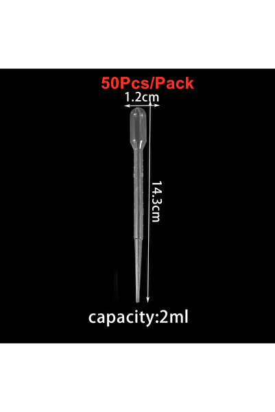 Choice8 50 قطعة من قطارات نقل بلاستيكية للاستخدام مرة واحدة، سعة 0.2/0.5/1/2/...