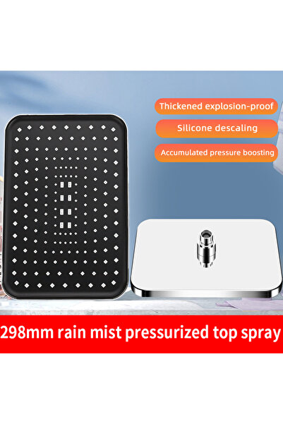 Choice4 رأس دش فضي عالي الضغط، قطعة واحدة، رأس دش فاخر للحمام، زوايا قابلة لل...