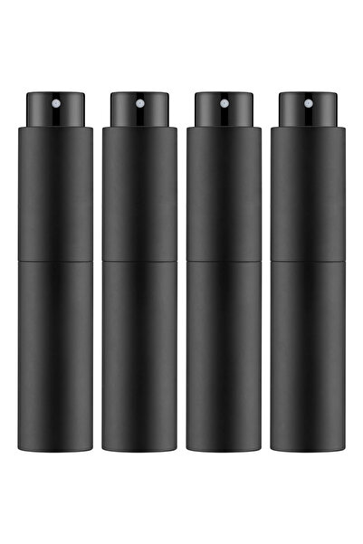 Choice5 ٤ قطع سوداء، ٢/٤ قطع، بخاخ عطر صغير قابل لإعادة التعبئة سعة ١٠ مل، عب...