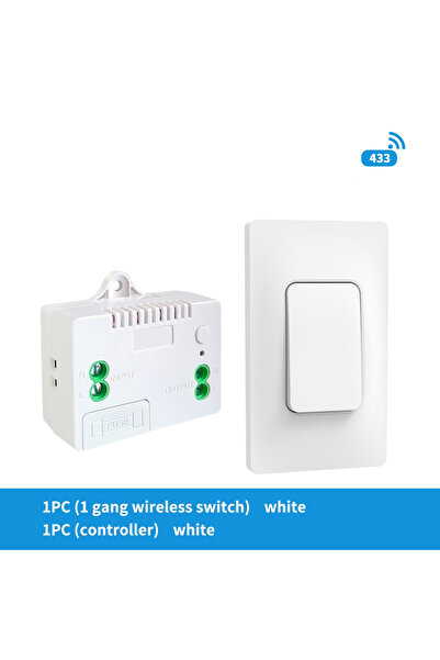 Choice4 white 1 to 1 Wireless Self-powered Without Battery Electr RF 433mhz U...