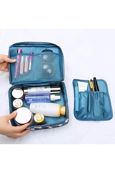 Thirty Three Design Cosmetic and underwear organizer Bag , blue Oxford fabric...