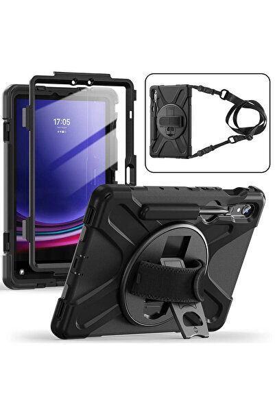 UnDePlus Samsung Galaxy Tab S10 Lite Fe/S10/S9 Fe/S9 Defender Strap Armor Tan...