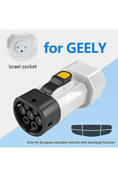 Choice7 Type2 V2L for Geely EVqiaoyi Type 2 V2L Discharger Adapter with Israe...