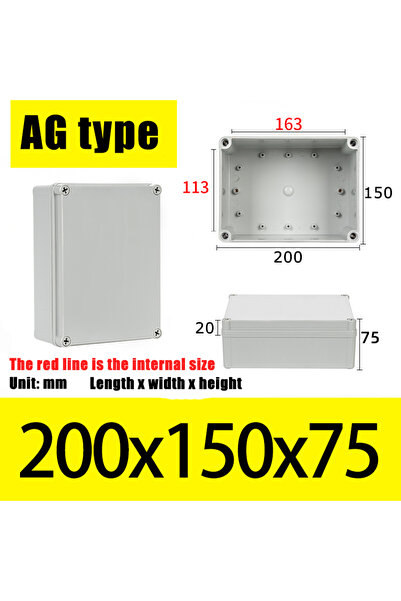 Choice8 AG200X150X75 AG نوع AG علبة تخزين مقاومة للماء للأجهزة المنزلية، مصنو...