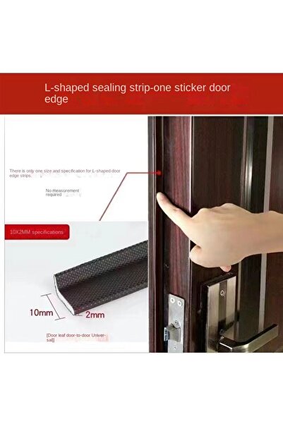 Choice33 شريط مانع للتسرب بني اللون بطول 6 أمتار (10×2 بوصة) لأبواب ونوافذ ال...