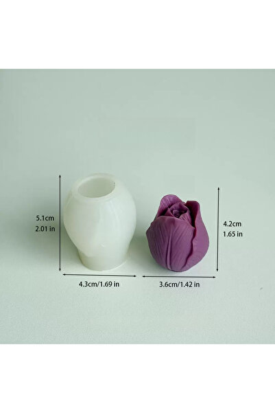 Choice9 قالب سيليكون ثلاثي الأبعاد على شكل وردة من YJX لتزيين الكيك والفوندان...