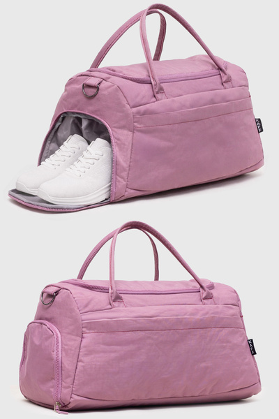 KAFF Plum Crinkle Fabric Shoe Compartment 0818 Waterproof Sports and Travel B...