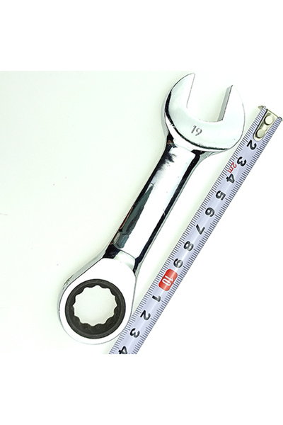Choice11 19mm 8-19mm Short Handle Ratchet Handle Wrench CR-V Combination Wren...