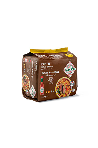 Tabasco ® Ramen Instant Noodles Savory Spiced Beef 5X375G