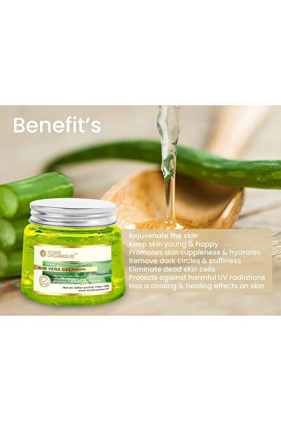 Khadi Organique Aloe Vera Gel (Green) 200 Gm