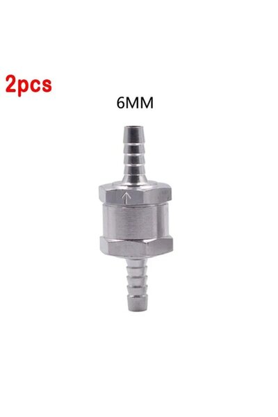 Choice1 2pcs 6mm Repair Parts Fuel Non Return Check Valve 6/8/10/12mm Alumini...