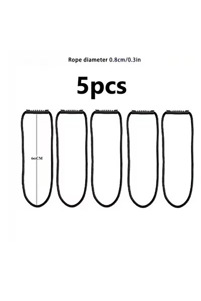 Choice5 5 قطع من أحزمة التخزين بطول 60 سم، حبل متين بخطاف وحلقة، حزام حمل، عل...