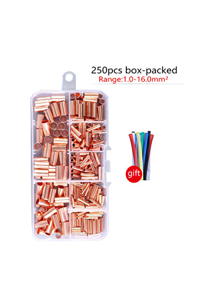 Choice 250 قطعة فقط، 250 قطعة، سلك توصيل أنبوبي صغير لكل أنبوب، طرف كابل، حلق...