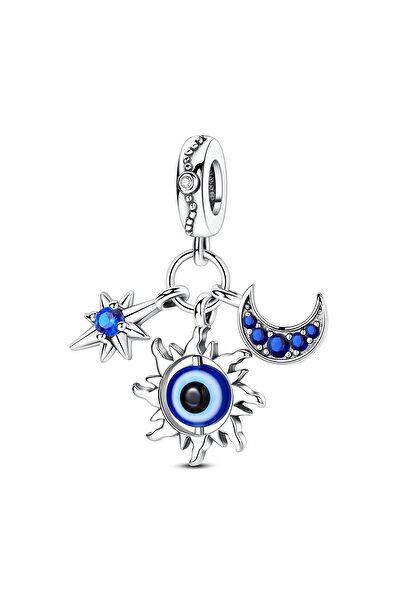 Choice15 KTC1641 Charms Original 925 Silver Blue Beads Fit Bracelet Pendant D...