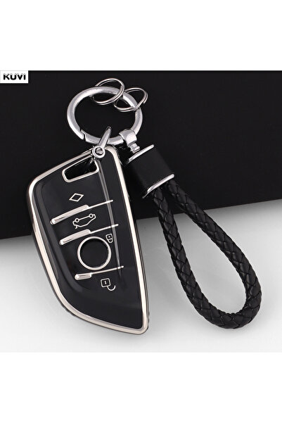Choice24 Black Set 3 Pink TPU Car Remote Smart Key Case Cover Shell Fob For B...