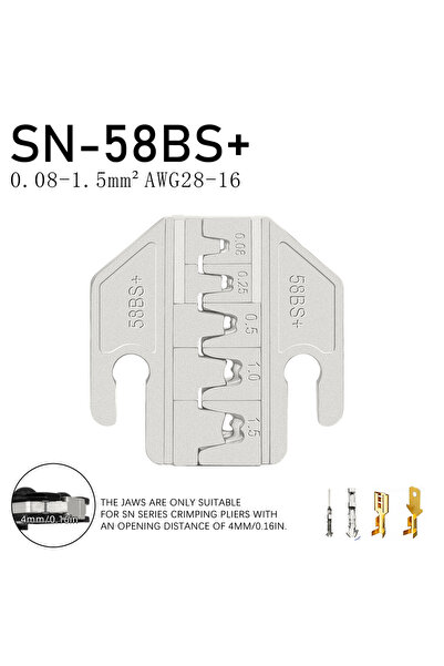 Choice9 كماشة تجعيد 58BS أو 68B ذات فكوك من سبيكة معدنية 2546B 58B 02C 03H 06...