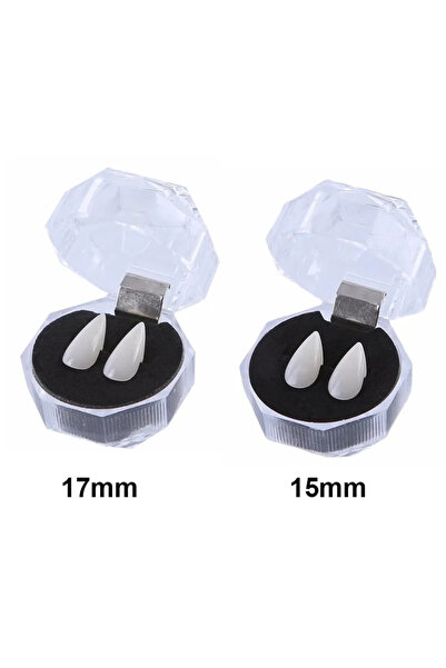 Choice1 أسنان مصاص دماء (15-17 مم) - طقم أسنان - دعائم أزياء الهالوين - أسنان...