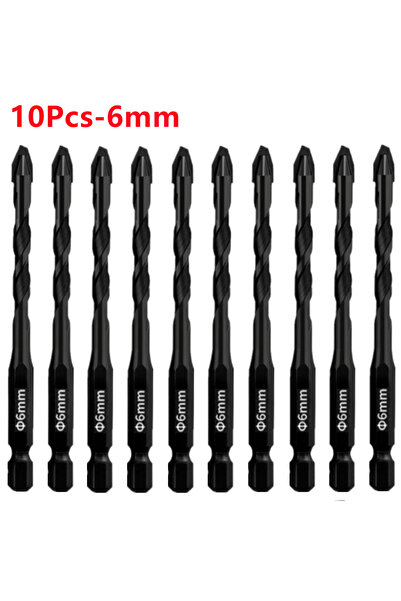 Choice3 10Pcs-6mm High Hardness Eccentric Drill Precision Drilling 6/8/10/12m...