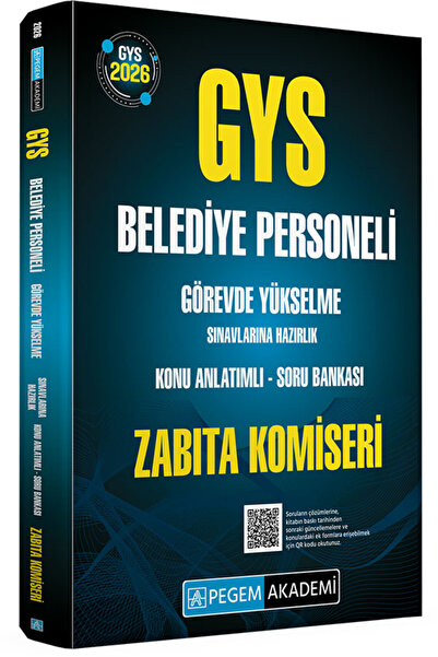 Pegem Akademi Yayıncılık 2026 GYS Belediye Personeli Görevde Yükselme Sınavla...