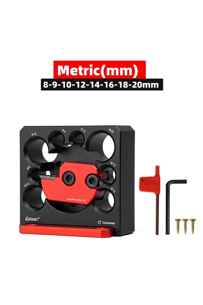 Choice6 Metric Set 1 8 Holes Dowel Maker Jig Kit w/ Carbide Blades -Metric an...