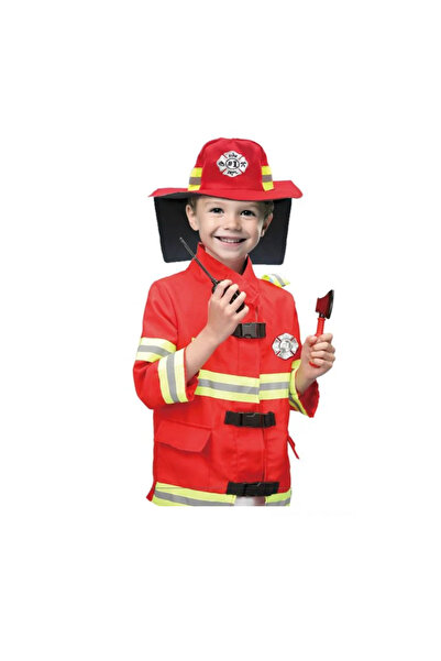 Lumi LUXURY Costum Deghizare Pompier cu Accesorii pentru Copii 3-6 ani
