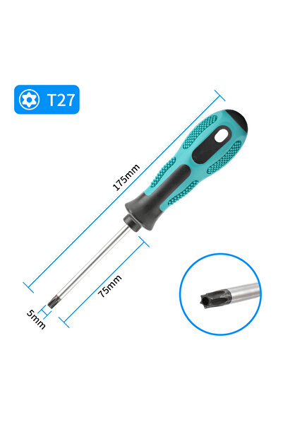 Choice9 T27 1pcs Magnetic Torx Screwdriver Precision T5 T6 T7 T8 T9 T10 T15 T...