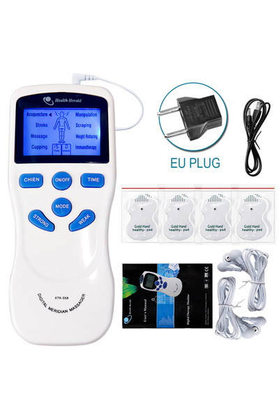 choice2 جهاز تدليك كهربائي ثنائي القناة بثمانية أوضاع، مزود بقابس أوروبي، يعم...