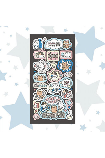 Choice4 13 Korean Cartoon Cute Retro Rock Graffiti Rabbit Bear Stickers Handb...