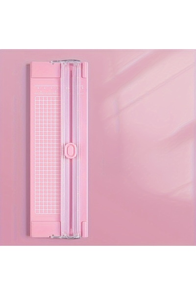 Choice4 آلة تقطيع ورق صغيرة وردية اللون مقاس A4، قطعة واحدة، لقص الورق والكرت...