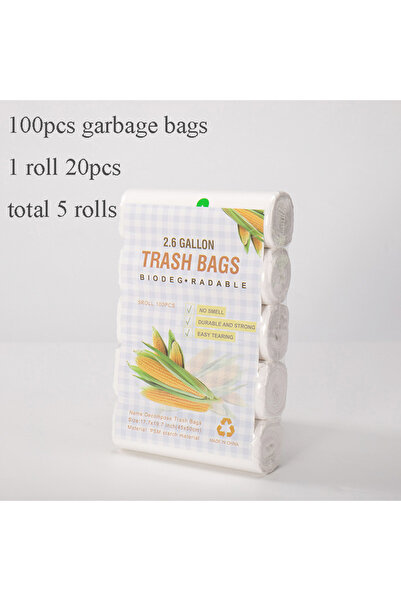choice2 45x50cm 100pcs-Flat Top W 10L Trash Bags Biodegradable Durable Thicke...