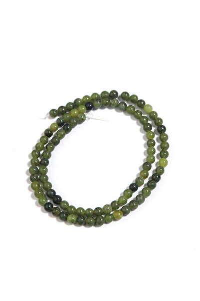 Choice4 4mm 1 strand/Lot Natural Green Southern Jade Stone Beads Round Loose ...