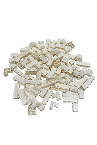 Choice4 120 قطعة من الطوب الجداري الأبيض، بسماكة متوسطة، وأحجام متعددة، بنمط ...