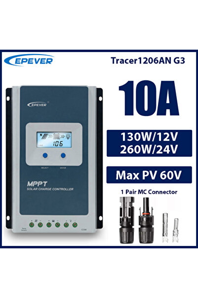 Choice6 وحدة تحكم الشحن الشمسي Tracer1206ANG3 EPEVER MPPT Tracer 10A 20A 30A ...