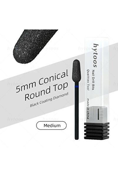 Choice12 0512D-M رؤوس حفر الأظافر الماسية السوداء من هايتوس، احترافية لتنظيف ...