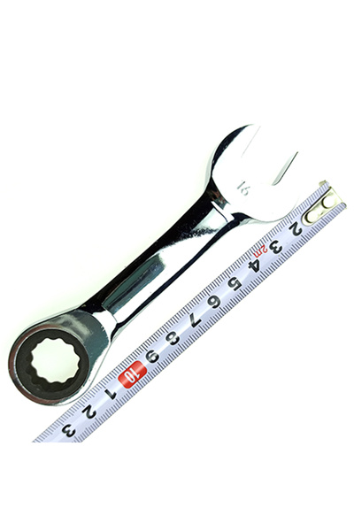 Choice8 16mm 8-19mm Short Handle Ratchet Handle Wrench CR-V Combination Wrenc...