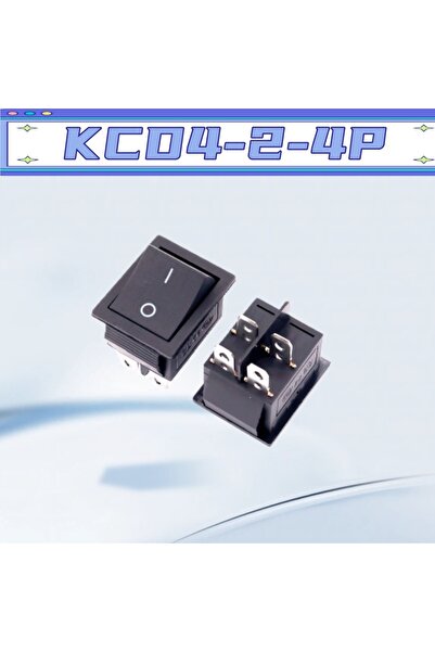 Choice57 10 قطع KCD4-2-4P أسود، 10/30/50 قطعة، 16 أمبير، 250 فولت تيار متردد،...