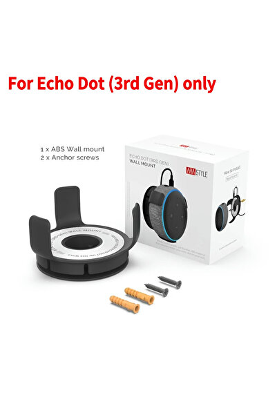 Choice10 Choice Black For Echo Dot Wall Mount Holder For Alexa Echo Dot 5 4 3...