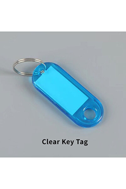 Choice6 10 قطع من حلقات المفاتيح الملونة باللون الأزرق، حلقات مفاتيح بلاستيكي...