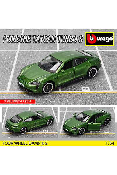 Choice10 مجموعة سيارات بورش تايكان من بوراجو بمقياس 1:64، جولف جي تي 2017-202...