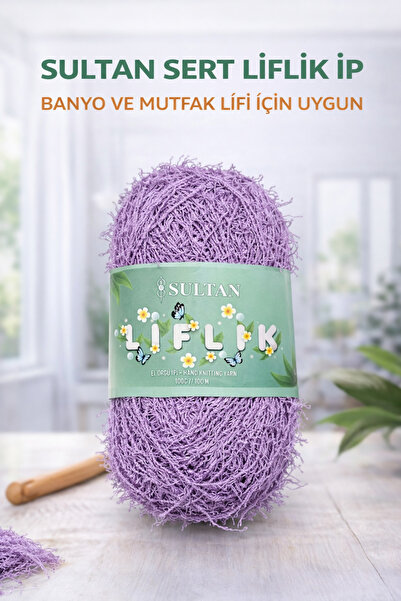 Sultan Sert Liflik ipi Sert Mutfak Lifi ve Banyo Lifi İpi Sert Saçaklı ip Erg...