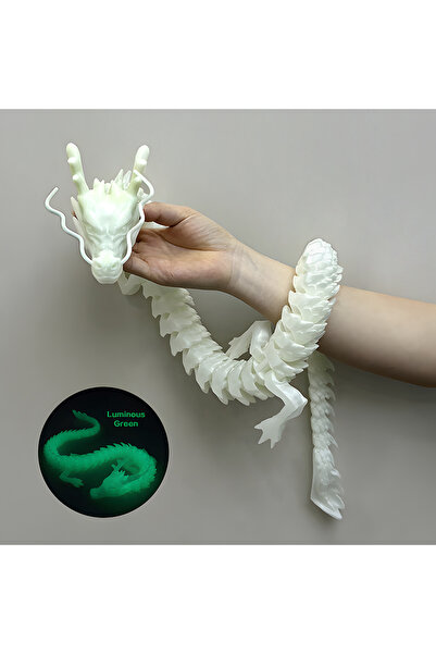 Choice1 تنين كريستالي أخضر مضيء بطول 88 سم، مطبوع بتقنية ثلاثية الأبعاد، لعبة...