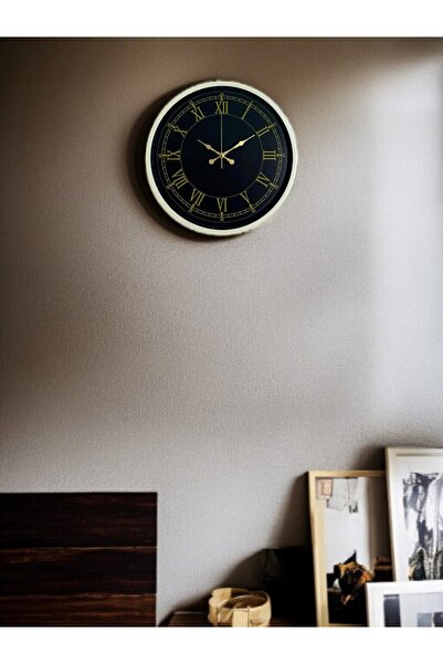 Leyaton 36 Cm Krem Roma Rakamlı Duvar Saati LWLHM-YTRS345