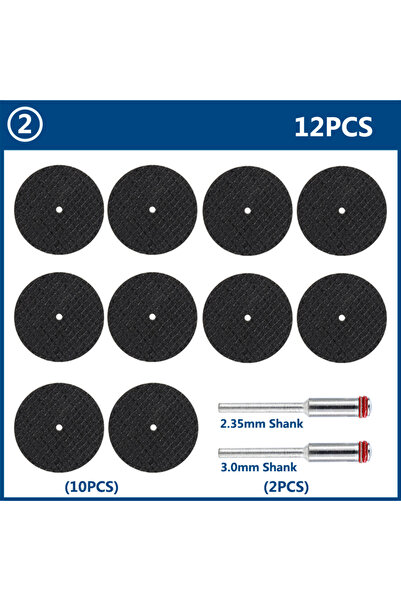 choice2 12 قطعة، 11-64 قطعة، قرص قطع معدني 32 مم مع محاور، عجلات تجليخ، شفرة ...